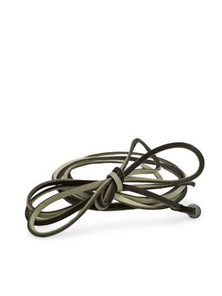 Cintura laccio in pelle