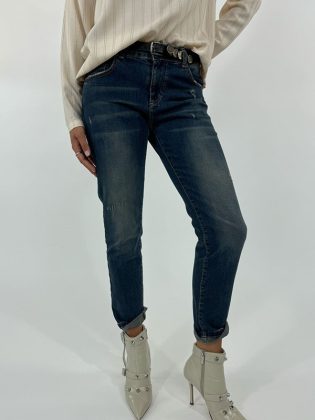 Jeans skinny graffiato