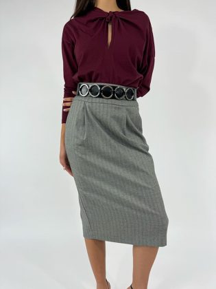 Longuette con pieghe