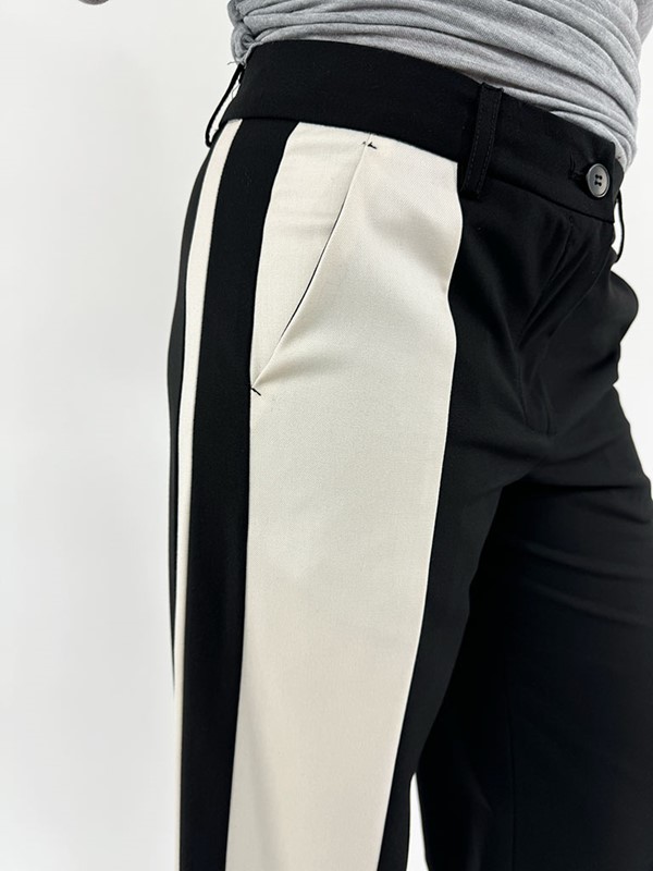 pantalone-fascia-bicolore-elegante