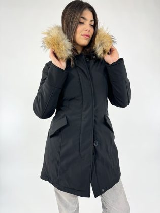 Parka con pelo