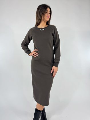 Abito in felpa strass