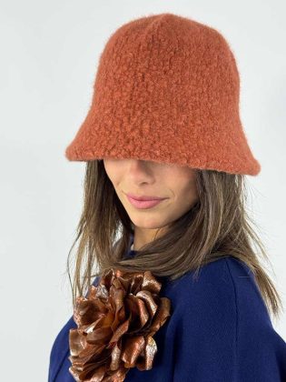 Cappello boucle in lana