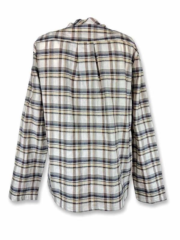 camicia-coreana-con-ruches-quadri-blu