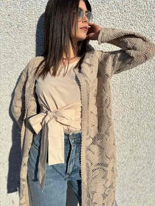 Canotta con fiocco davanti