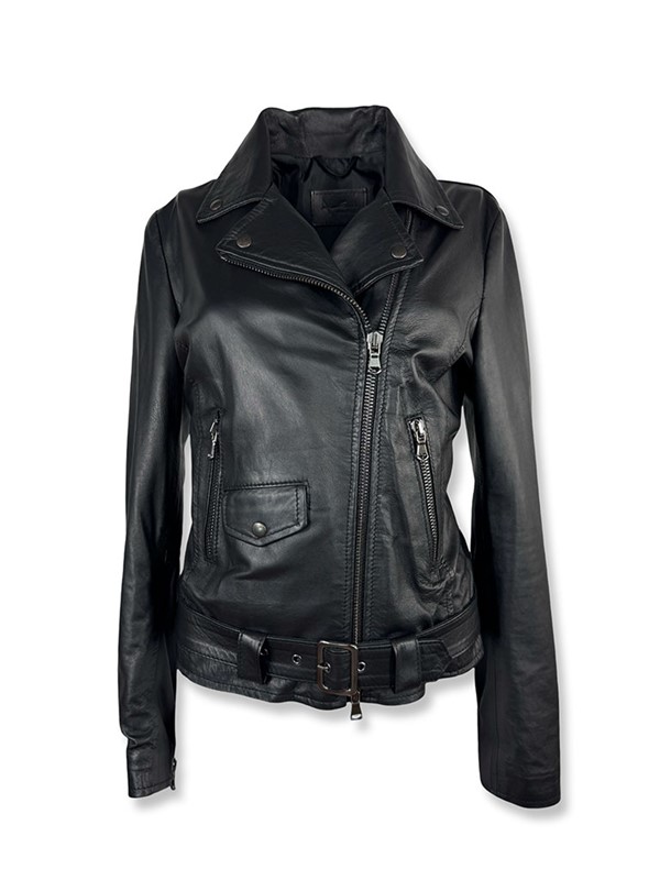 chiodo-pelle-con-cintura-nero