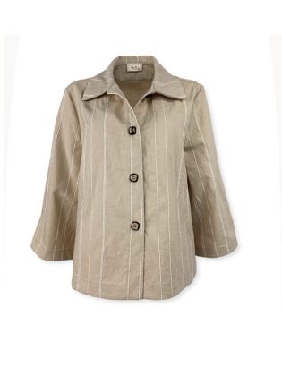 Giacchina a trapezio gessata