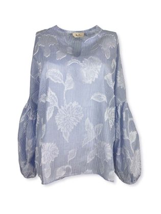 Camicia con ricami baloon