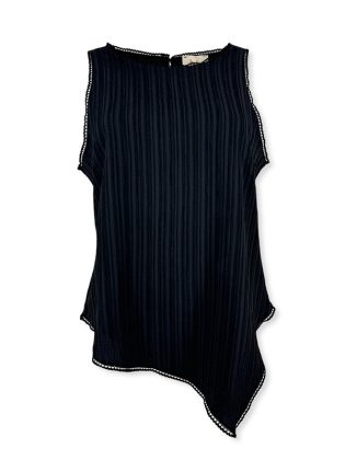 Top in viscosa con punta