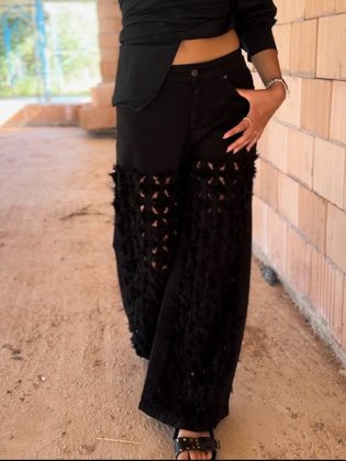 Jeans strappati laser