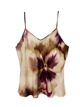 Top in raso fantasia