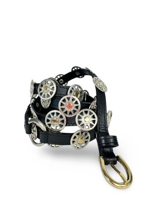 Cintura doppio giro con borchie