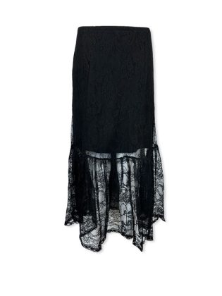 Gonna in pizzo con balza