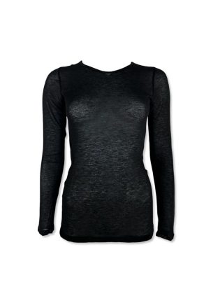 Garzina scollo tondo misto cashmere