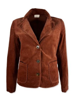 Giacca in velluto sfiancata