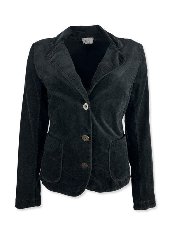 giacca-in-velluto-sfiancata-nera