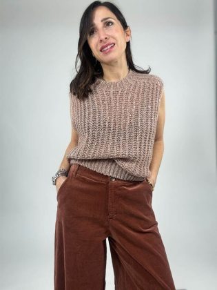 Pantagonna in velluto con elastico