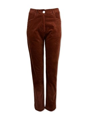 Pantalone in velluto dritto