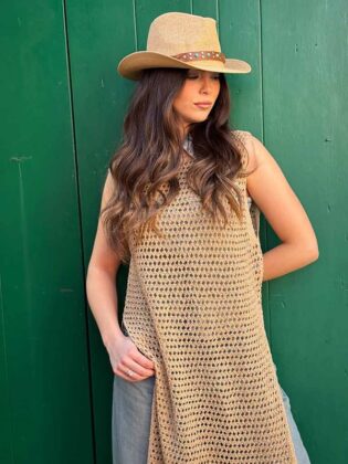 Abito a rete micropaillettes