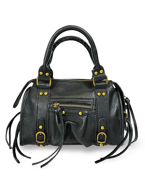 Borsa a mano borchie vera pelle - immagine 3