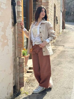 Giacca over con tasche