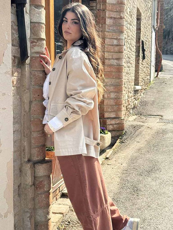 Giacca over con tasche - immagine 2