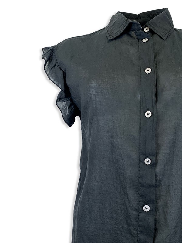 Camicia smanicata mussola con ruches - immagine 6