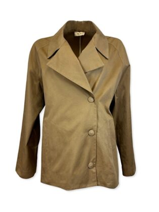 Trench corto con martingala