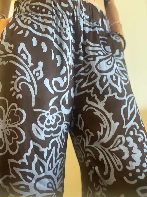 Pantalone gaucho fantasia in raso - immagine 7
