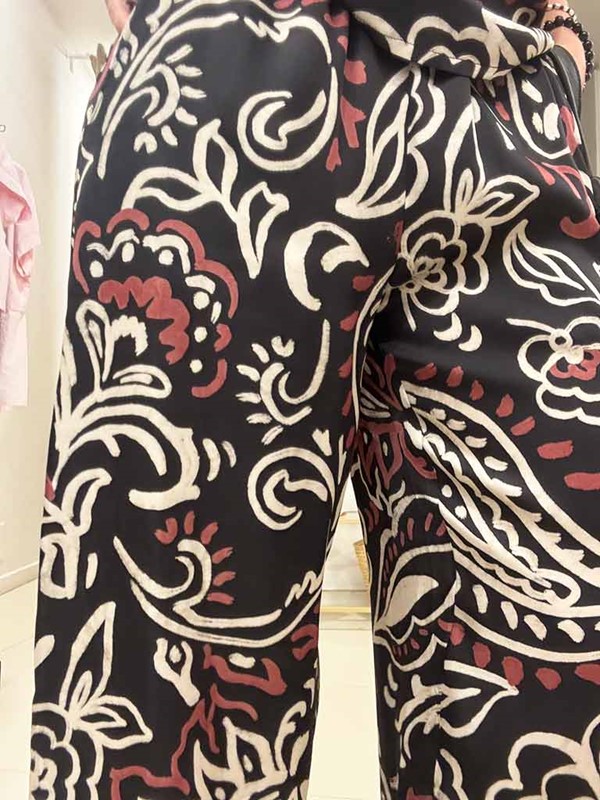 Pantalone gaucho fantasia in raso - immagine 6