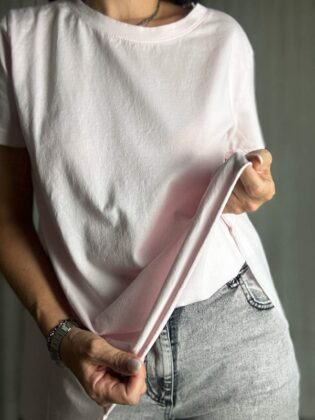 T-shirt cotone e mussola dietro