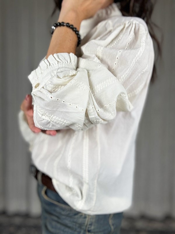 Camicia romantica con frappina - immagine 3