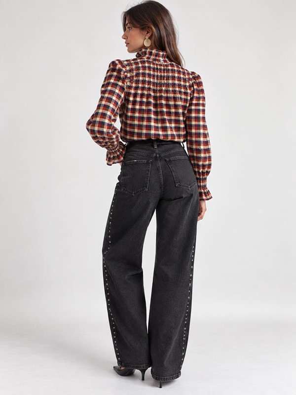 Jeans balloon con borchie - immagine 5