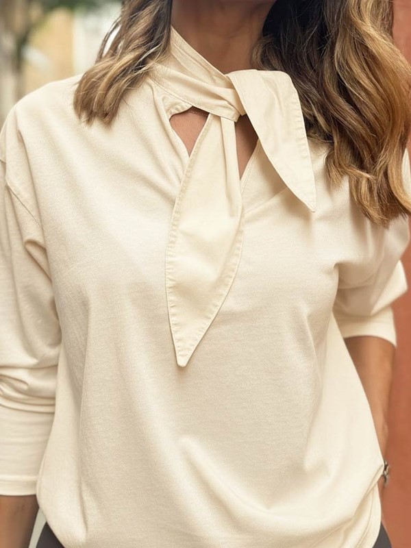 T-shirt a scatola con fiocco - immagine 4