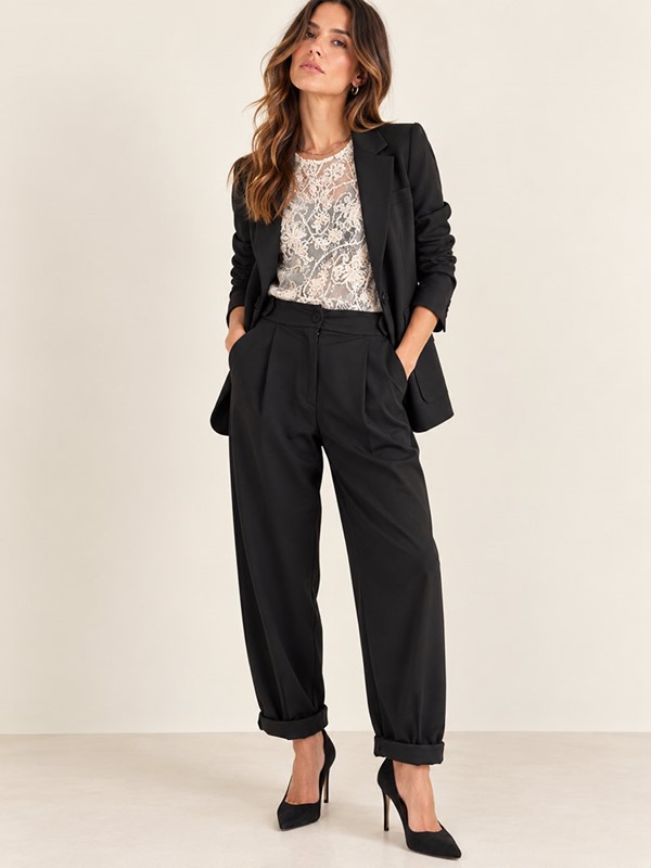 Blazer punto milano elasticizzato - immagine 7