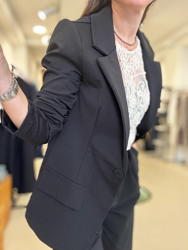 Blazer punto milano elasticizzato - immagine 3