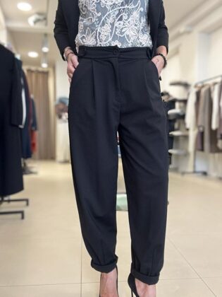 Pantalone barrel punto milano