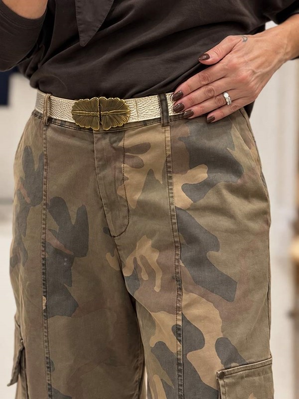 Pantalone cargo mimetico - immagine 4